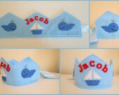 Felt Whale Birthday Crown