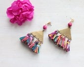 Tassel statement earrings "Astrid"