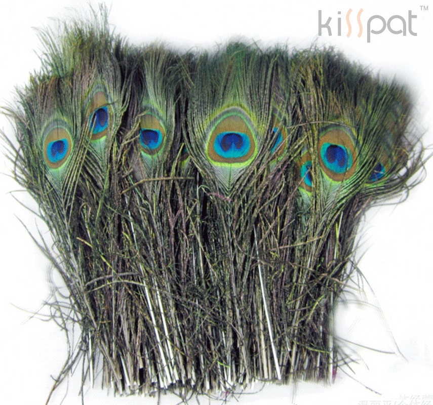 100 Wholesale Peacock Feathers, Bulk Craft Feather Sale, For jewelry, costumes, crafting projects, wedding and other special occasions