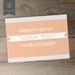 Thank You Cards / Peach Coral Salmon Grey Chevron Stripes / DIY Printable / Bridal Shower package