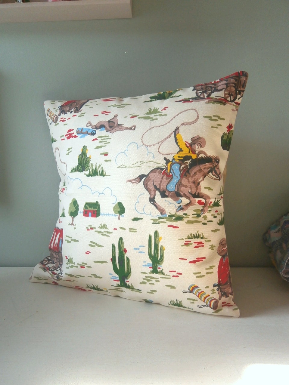 Cath Kidston Cowboy Cushion / Pillow cover