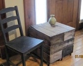DIY Rolling Crate Side/Coffee Table-6 Cherry Lugs-Wood Boxes,Home Decor,DIY Wedding Decor,Rolling Storage, Shelving, Unique Wedding Gift