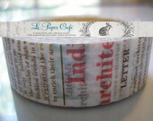 MORE NEWSPRINT Washi Tape - Decorative Pattern Masking Tape - 15mm x 15m