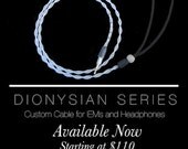 plusSound Dionysian Series Custom Cable for Ultimate Ears, Shure, Sennheiser, Westone, Customs In-Ear Monitors