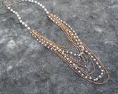 The Siren Luxe Cascading Pearl Necklace