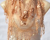 The New Fashion Scarf with embroidery, lace fichu, lace scarf, shawl, comfortable and soft, feminine accessories