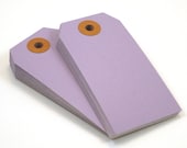 30 Purple Parcel Tags 3 3/4 x 1 7/8 (95mm x 48mm) Lavender Lilac Violet Gift Tags