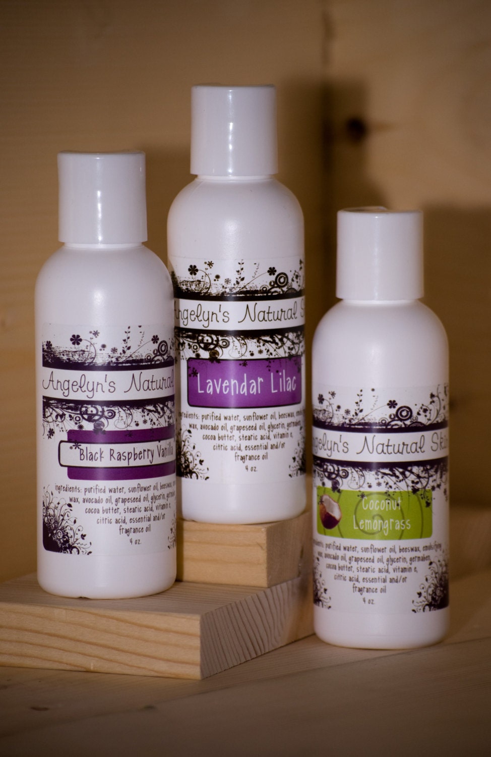 Handmade Natural Hand and Body Lotion made with Beeswax and Cocoa Butter - 4 oz.