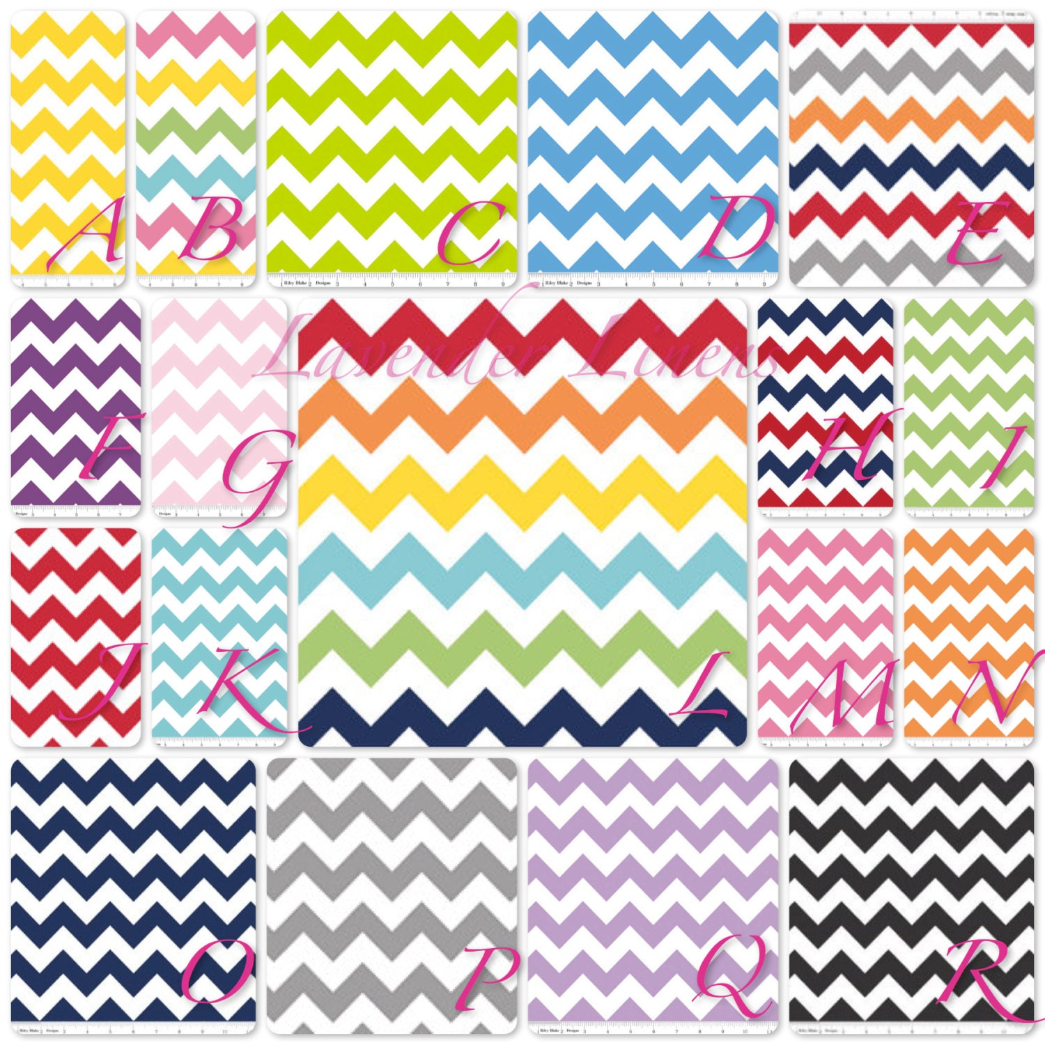 Make Your Own Custom Crib Skirt in Chevron or Polka dot