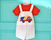Vintage Dump Truck Overalls and Shirt