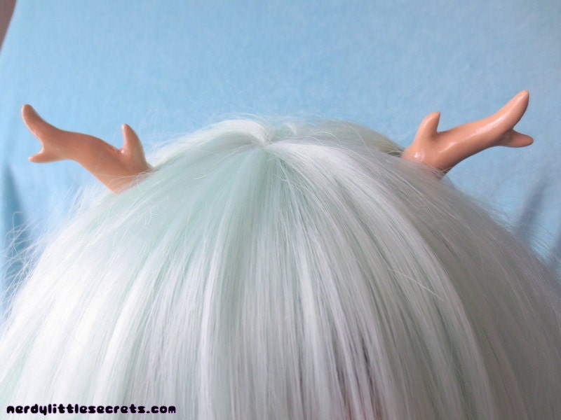 Classic Lolita Antlers Hair Clips (Light Brown)