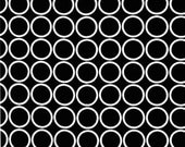 Metro Living Circles in Black - Robert Kaufman - Half Yard