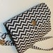 CHEVRON Black Smart phone / iphone Wristlet Wallet - for IPhone 4 , IPhone 5 Cevron