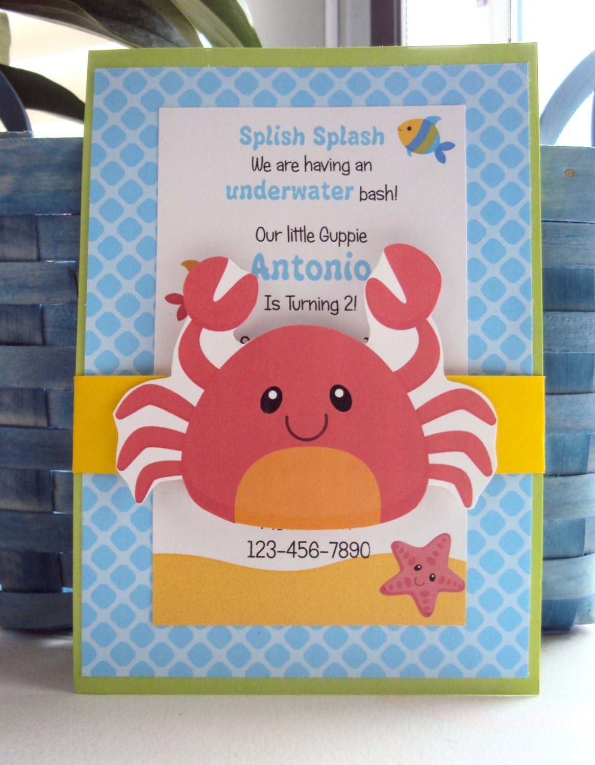Under the Sea Invitations, Childrens Birthday Invitations
