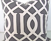 PILLOW COVER  18x18 GRAY Throw Pillow Covers Grey 18 x 18 Decorative Throw Pillows Geometric Pillow shops Home Decor