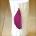 OOAK Large Pink Agate Gold Necklace