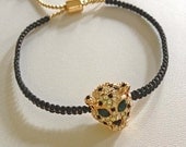 MILA - Pave Leopard Head Bracelet