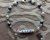 In Loving Memory Angel Pet Link Bracelet In Choice of Colors 