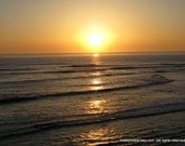 Sunset No.4- San Diego California Beach Sunset- Fine Art Photography Print