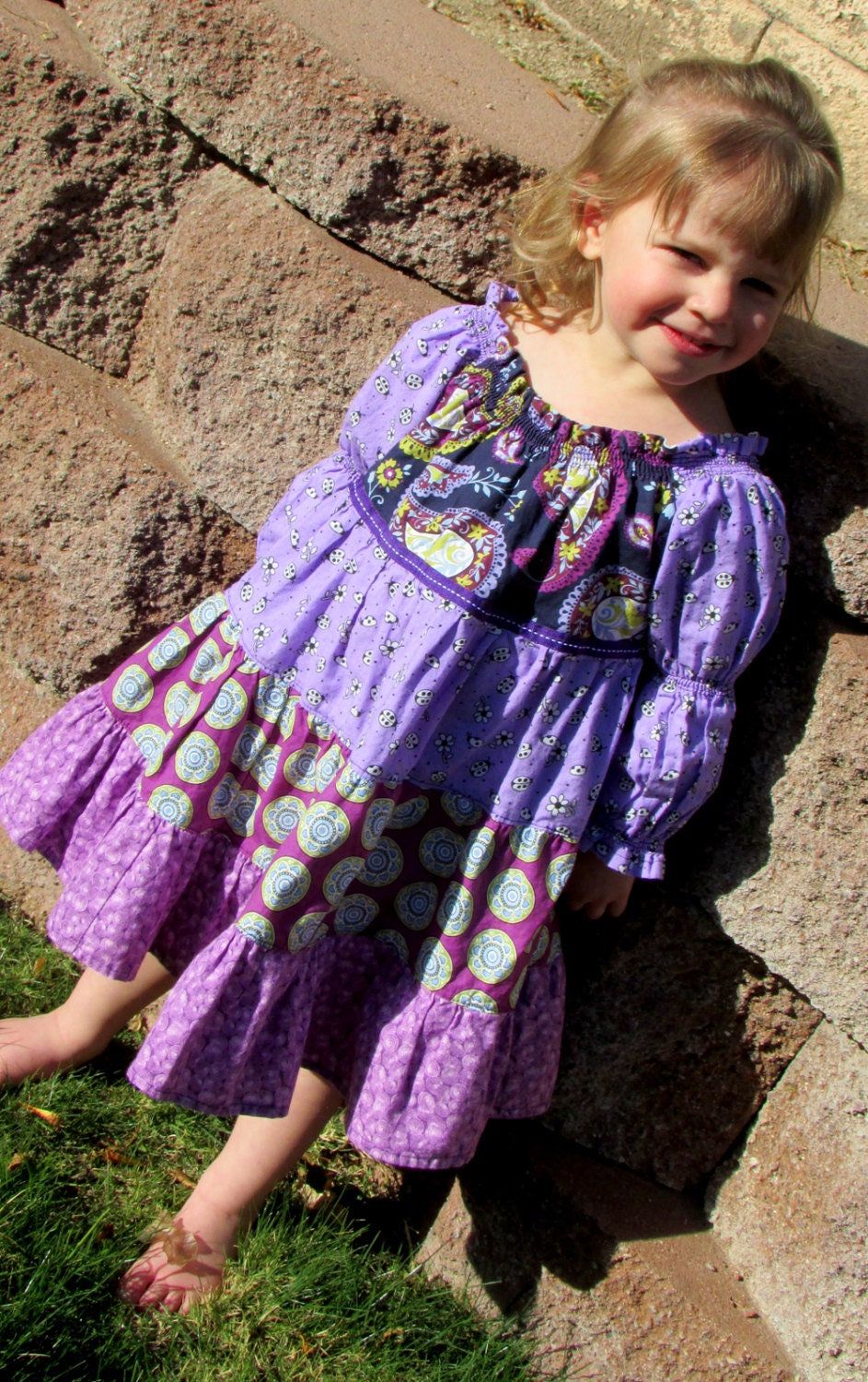 Purple Twirl Dress -  Sizes 12m, 18m, 2T, 3T