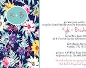 Printable Luau Couples Shower Invitation