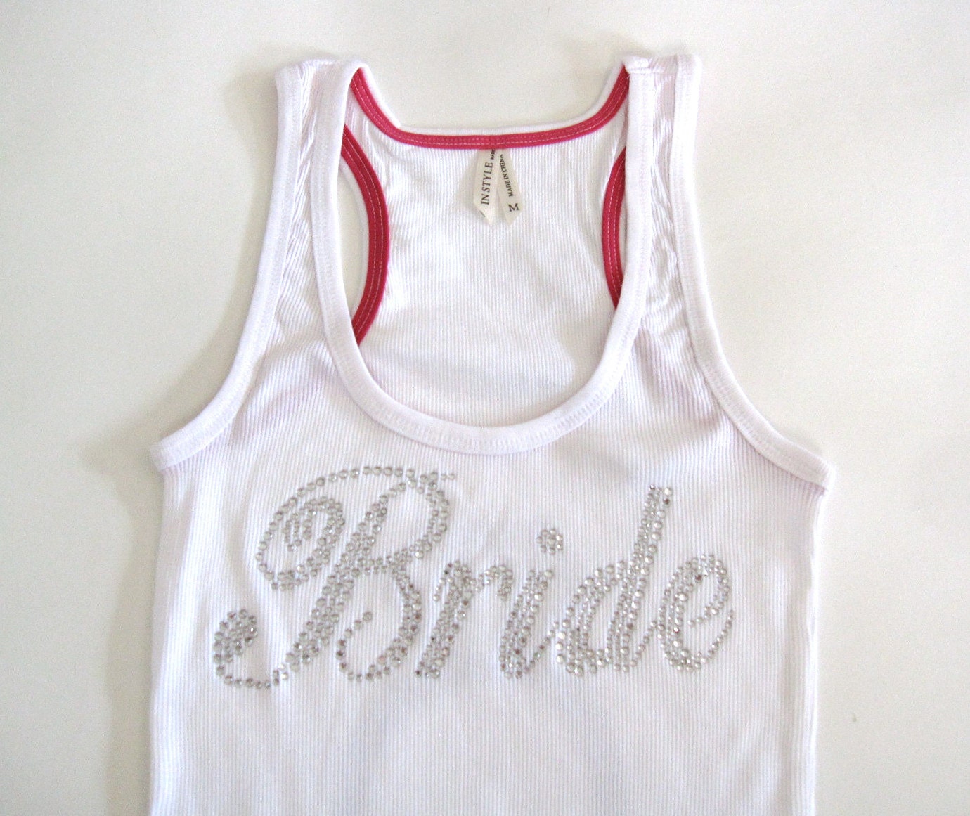 Bride Tank Top Shirt. Black, Yellow, Purple, Blue, White, Pink, Coral, Gray, Fucshia