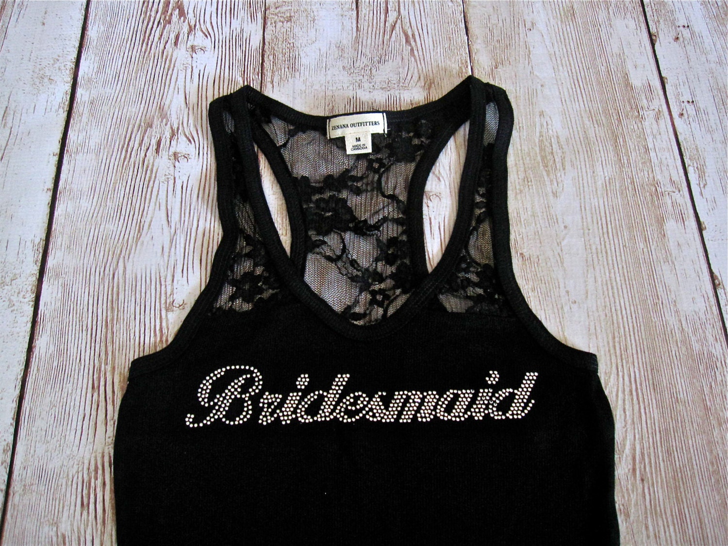 Bridesmaid Tank Top Shirt. Half Lace. Bride, Matron of Honor, Maid of Honor. White, Black, Tiffany Blue, Purple, Pink, Yellow, Coral
