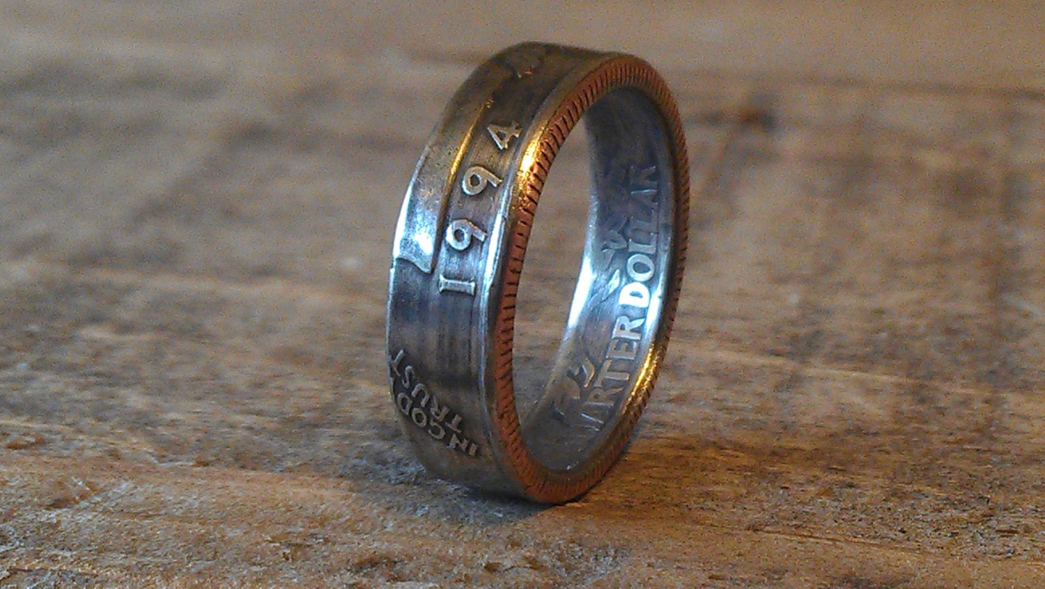 coin rings made from quarters (regular, state, territory, and parks quarters too) sizes 5-9