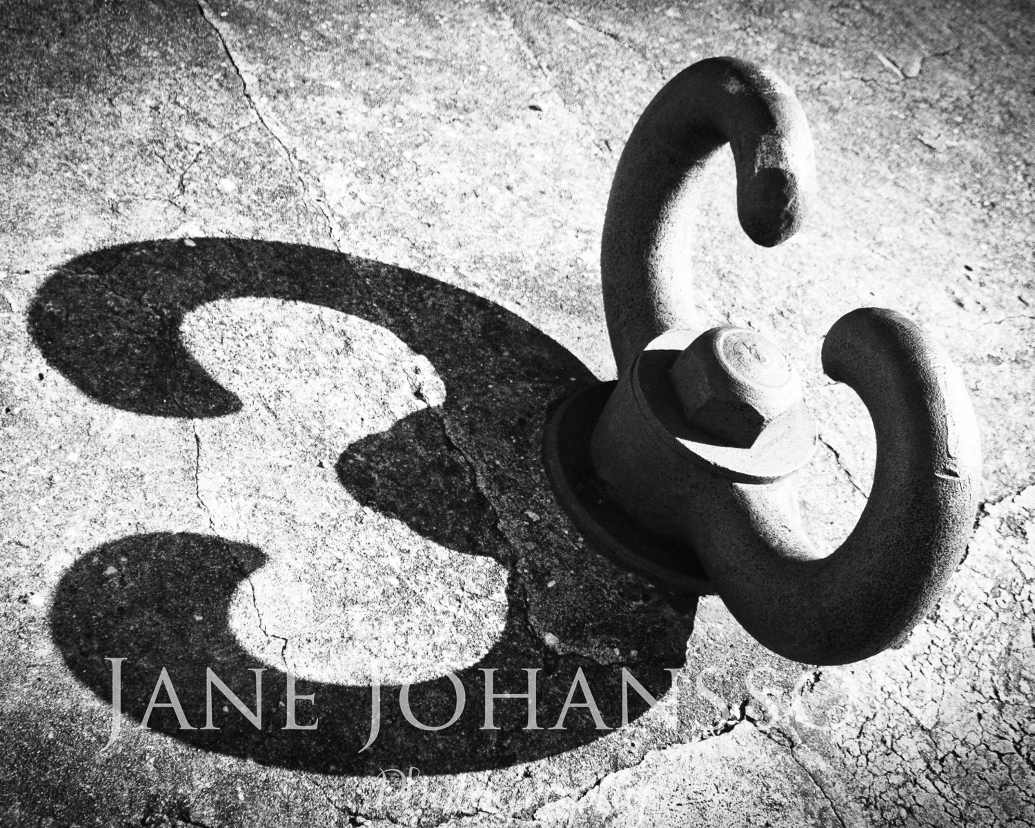 Number 3 - fine art photograph, architectural photo, black and white photography - 8"x10" original print.