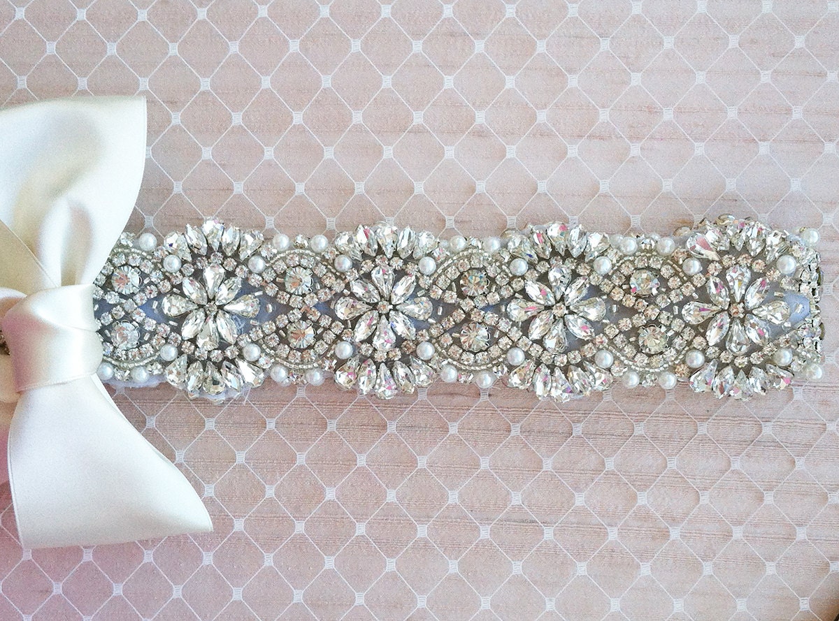 Please help me pick a sash! : wedding Il 570xN.434496891 Mmyl SALE Swarovski Pearl Rhinestone Wedding Dress Sash
