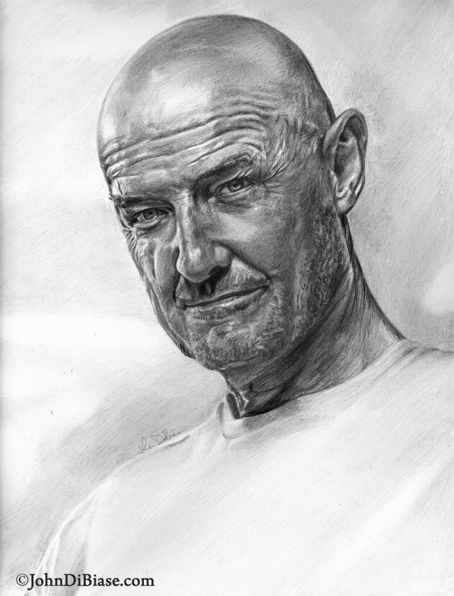 Drawing Print of Terry O'Quinn as John Locke from LOST