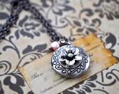 Dainty locket necklace- delicate locket necklace- minimalist locket- modern locket-Valentine's day gift- small locket- everyday jewelry