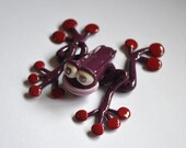 Dwayne, Hand-Painted Clay Frog