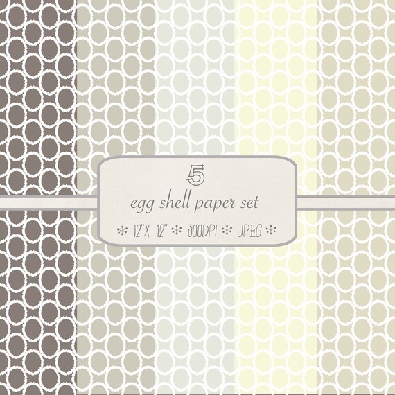 Patterned Digital Paper Pack // Egg shells // 5 pieces // jpeg files // 300 DPI // Instant Download Il_570xn
