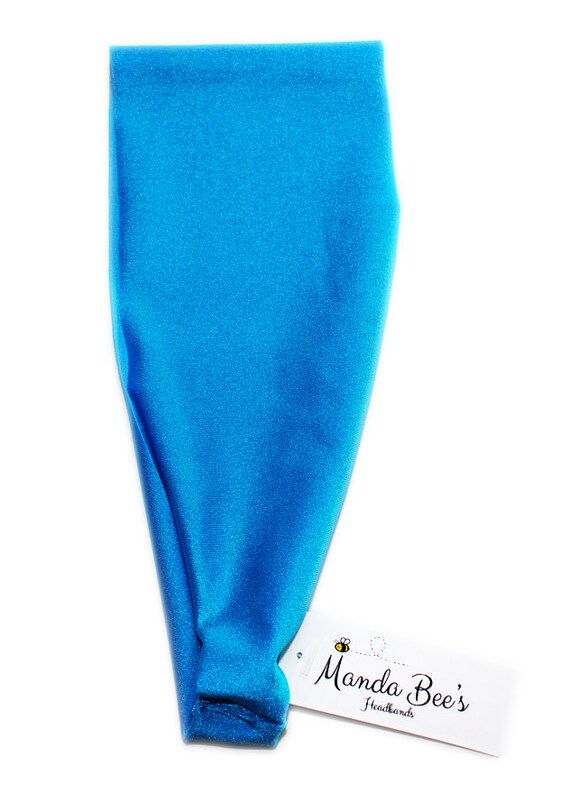 Manda Bee's Luscious Yoga Headband in Caribbean Blue