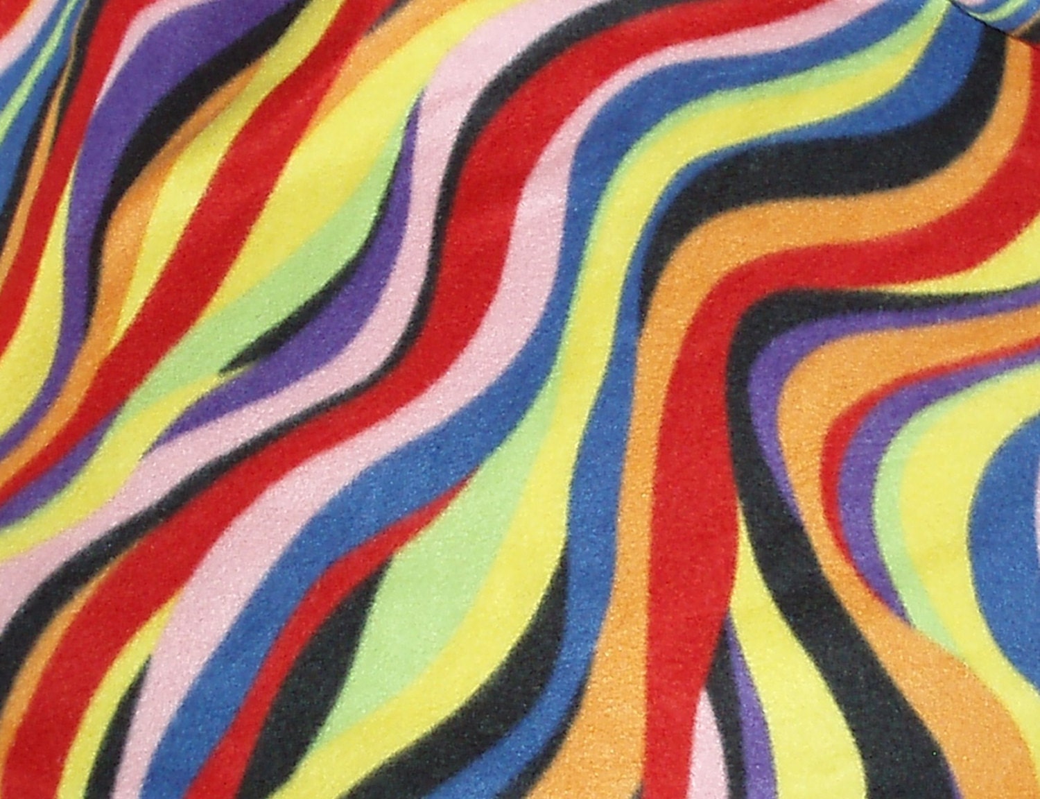 RAINBOW Waves Polyester Fleece Ski Scarf Neck Warmer Ear Muff in Child Size
