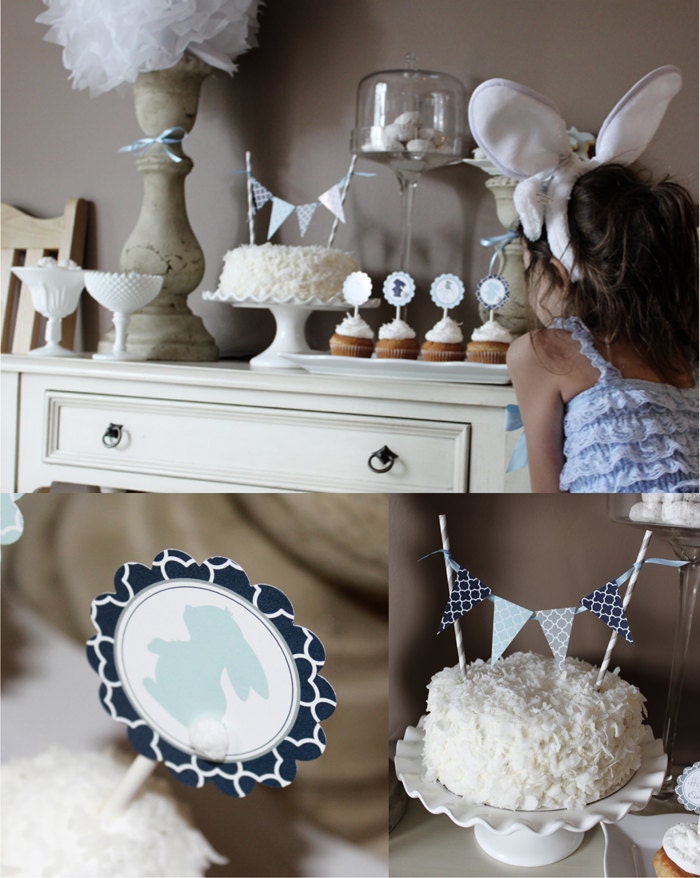 Little Cottontail Easter Printable Party Collection Full Set : Printable Party Designs by The Tiny Tiara Il_570xn