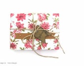 Spring Thank You Cards, Vintage Floral Stationary Set, Floral Envelopes & Blank Doily Edged Notecards, Unique Stationary, Handmade Cards