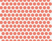 Birch Fabrics - MOD BASICS  Dottie in Coral  - 1 yard