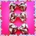 Hello Kitty Handmade fabric bow tie hair bow