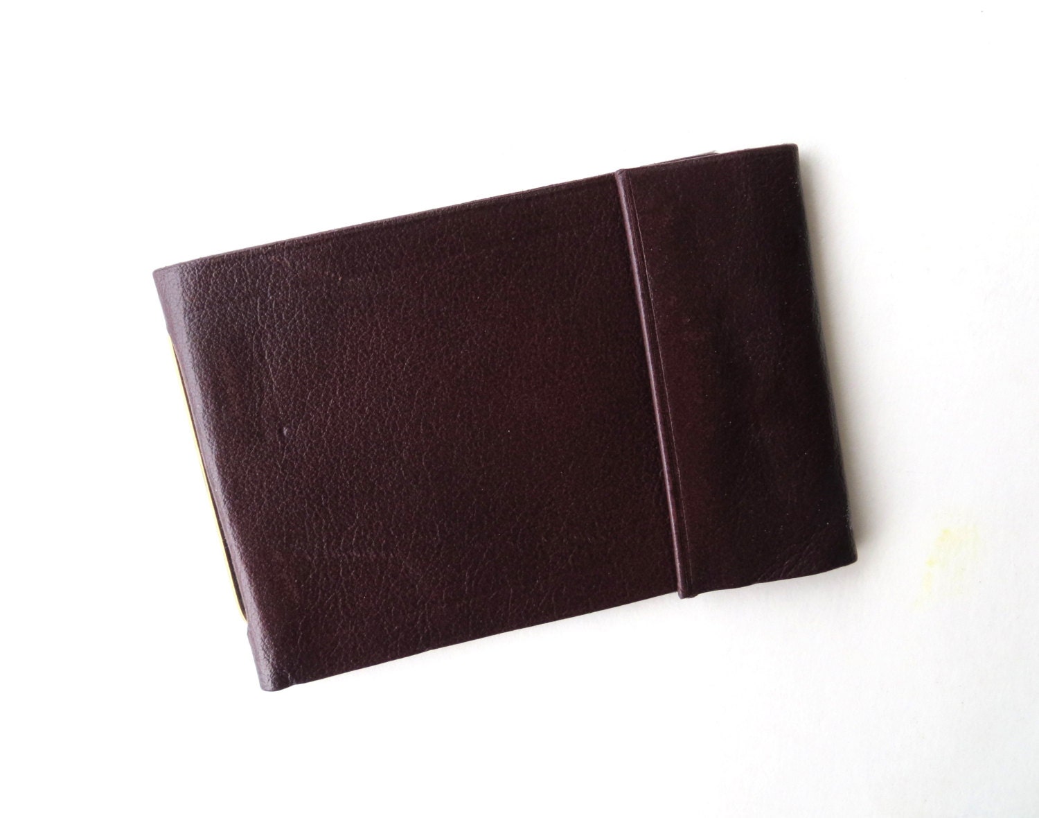 Leather Cardholder / Dark Brown Maroon / Men Women Unisex Wallet