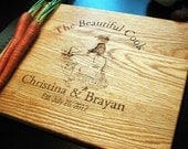 Cutting board, Custom Engraved, Personalized Cutting Board - Oak 12x15 - engraved cutting board, Wedding, Gift, Anniversary, Gift custom