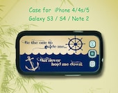 Anchor - Samsung Galaxy note 2 case, Samsung Galaxy S3 case, Samsung Galaxy S4 case, iPhone 4 Case, iPhone 5 Case, note case, iphone case