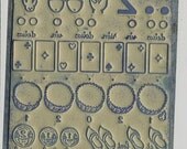 1,2,3,4,5- French Vintage mathematics rubber stamps