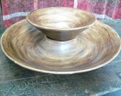 1962 Handmade Ceramic Perfect Chip and Dip Set