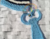 Baby Boy Crochet Necktie and Hat Set-Any size and color