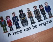 Batman Cross Stitch Pattern -The Dark Knight Rises Characters (PDF) INSTANT DOWNLOAD