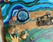 Mixed Media, Original, Fantasy, Assemblage Art by AbetArt4U