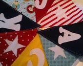 Custom Personalized Banner/Bunting - Up to 8 Personalized Flags