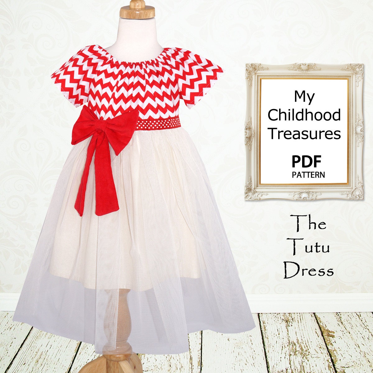 Girls sewing pattern, Childrens sewing pattern PDF,Childrens clothing, Girls dress pattern, Easy beginner, The Tutu Dress